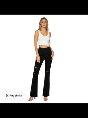 Wax flare Jeans